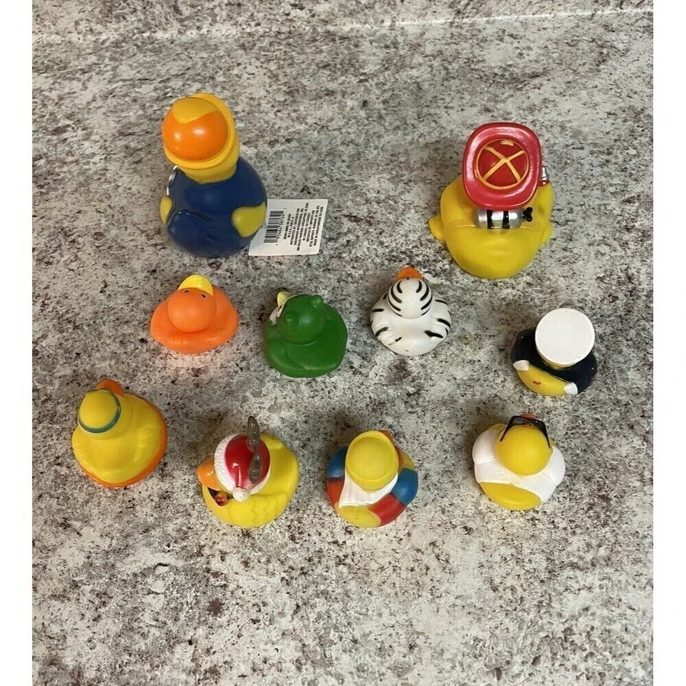 Rubber Ducks 10 Duckies for Jeep Ducking Chicago Firefighter Construction Worker - Picture 7 of 15